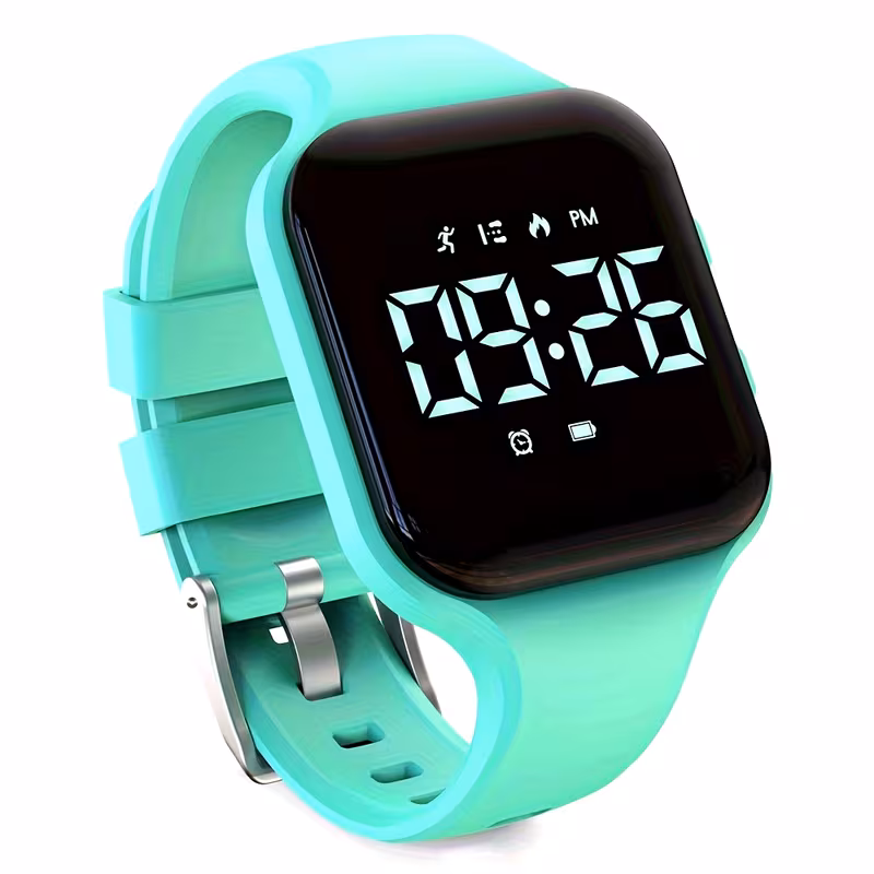 y Rechargeable LED Fitness Tracker Watch